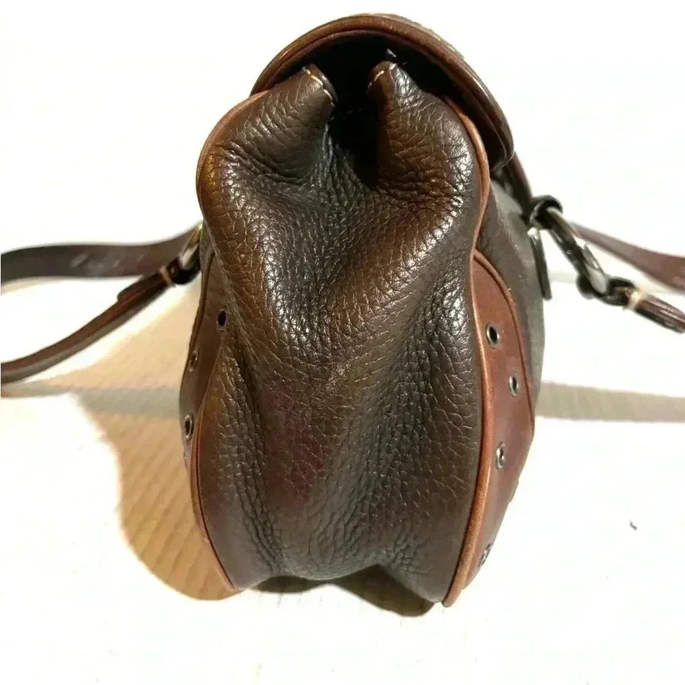 Michael Kors brown leather shoulder handbag - Picture 8 of 10